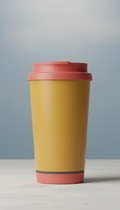 Insulated Coffee Tumbler in Taxi Gold