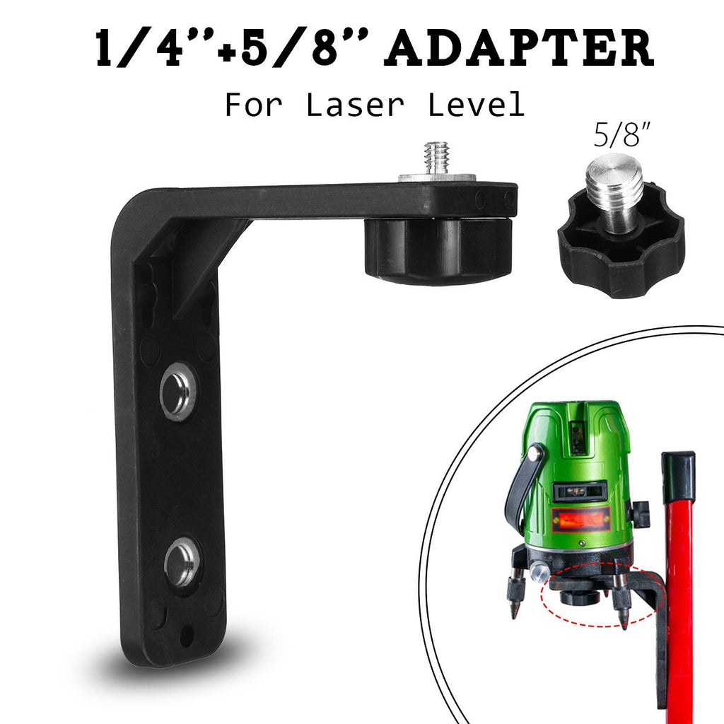 Strong Magnetic Laser Level L-shape Bracket 1/4" & 5/8" Wall Mount Holder Stand