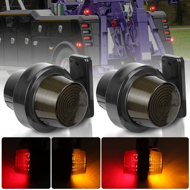 2 x Amber Red 12V 24V LED Neon Lights Side Marker Lamps for Scania MAN DAF Volvo