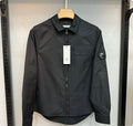 🔥C. P COMPANY Long Sleeve Zip Up Lens Overshirt/Jacket UK New Black ＆ White⭐