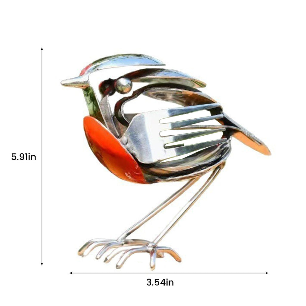 Sheremart Hopewings Bird, Robin Scrap Metal Art Sculpture, Metal Art Sculpture