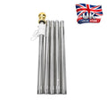Flag Pole Kit Stainless Steel Flagpole Rotatable Outdoor Party Rustproof Office