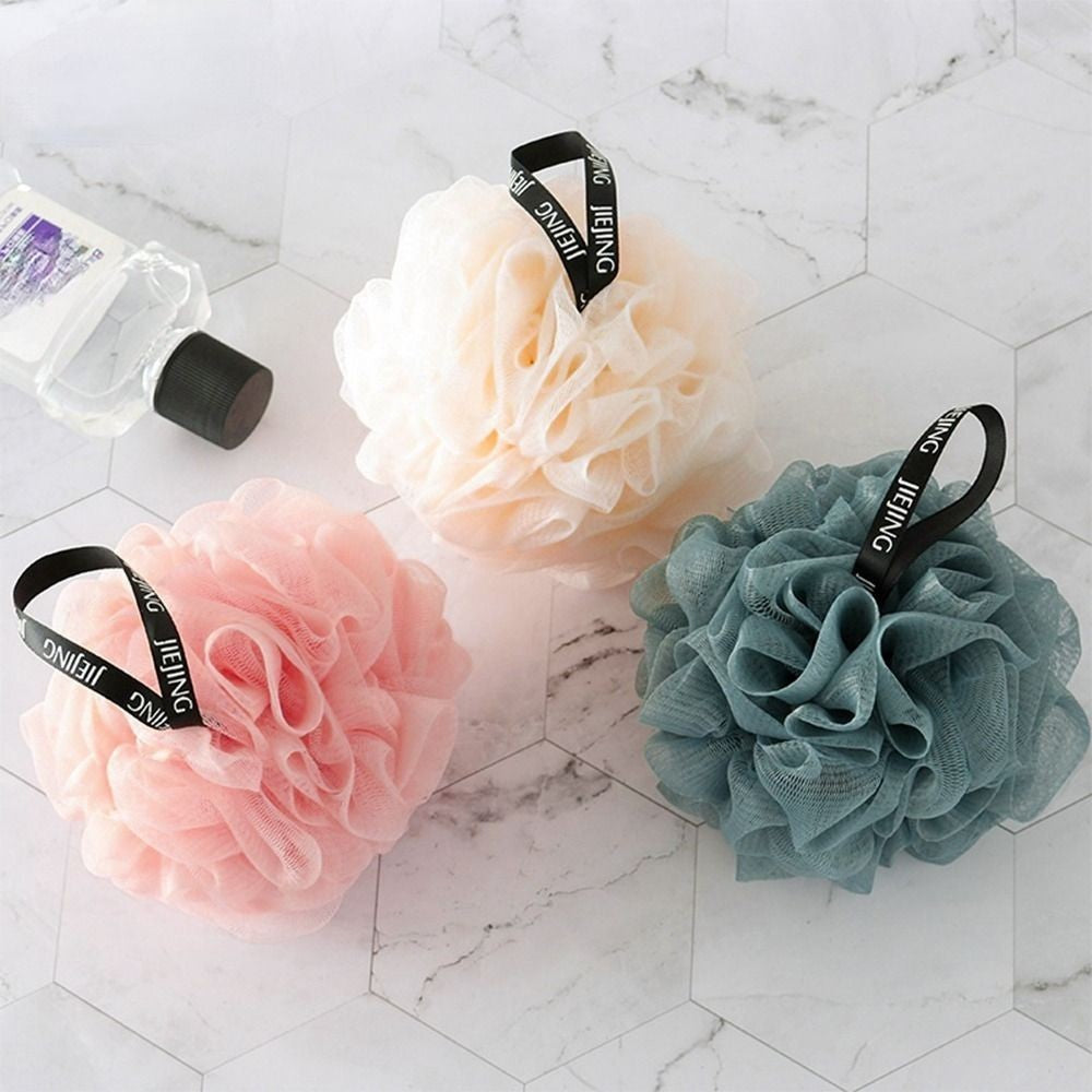 Bathroom Sponge Bath Puff Soft Balls Body Exfoliate Wash Shower Ball Remove Mud