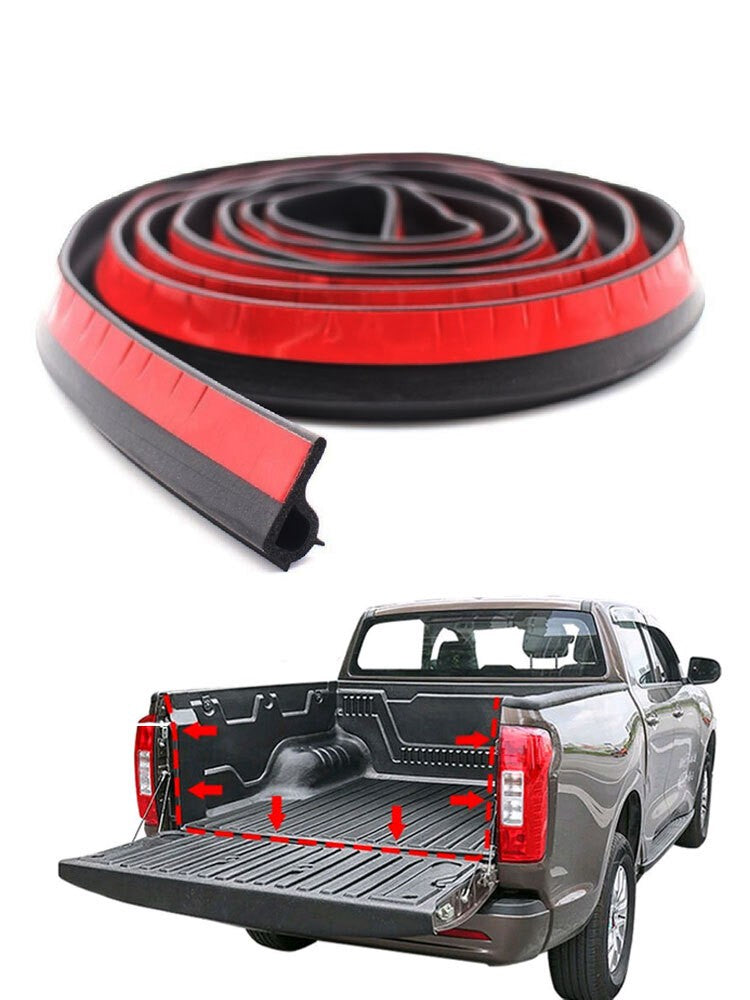 3Meter Universal Weather Stripping Pickup Truck Rubber Tailgate Seal Strip Kits
