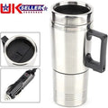 12v Portable Electric Kettle Car Van Travel Stainless Steel Water Heater Pot UK