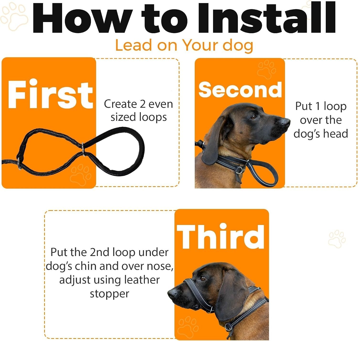 Total Pet Swivel Flat Figure of 8 Lead Halti Anti Pulling Dog Lead Leash - 180cm