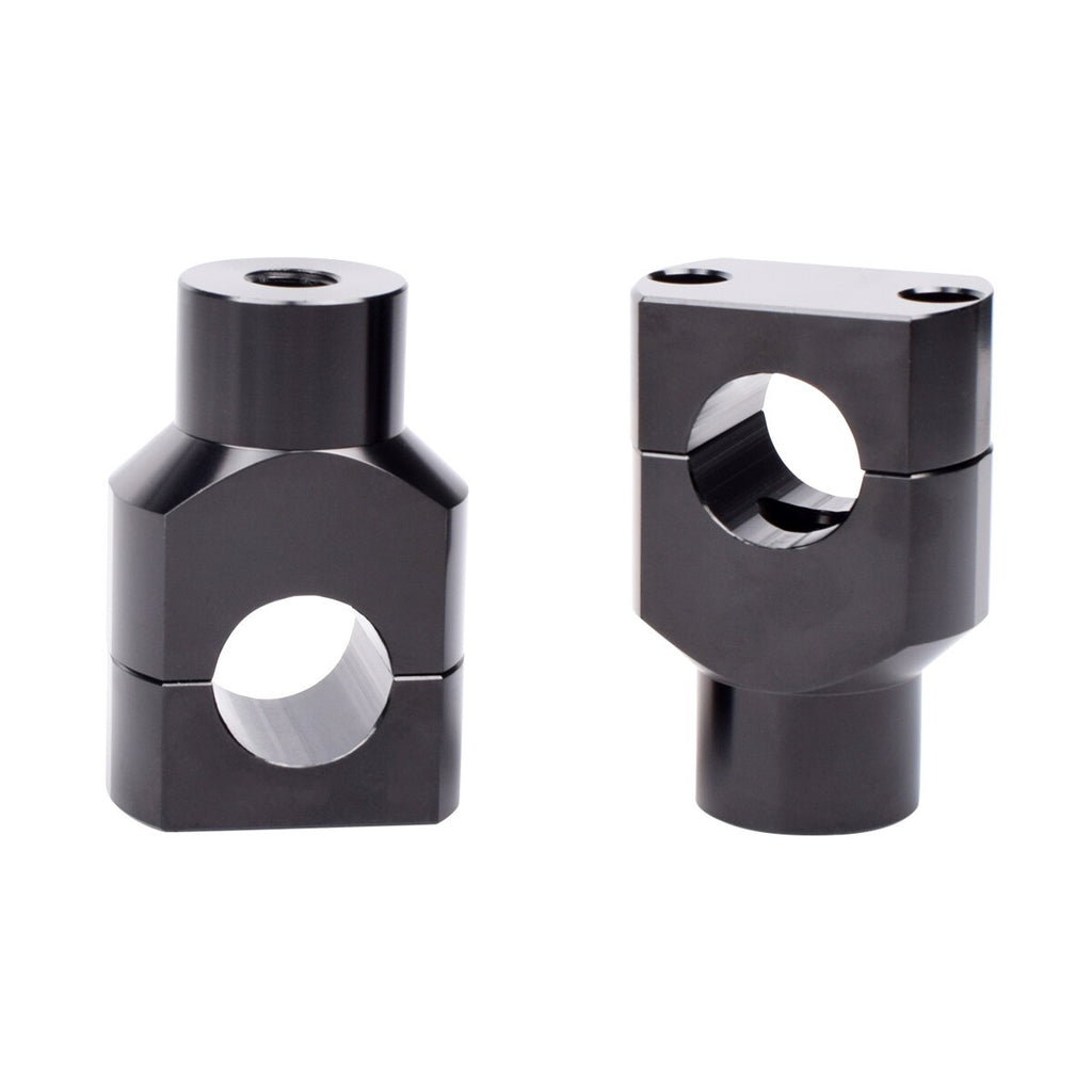 1" 25mm CNC Handlebar Risers Mount Clamp For Harley Sportster Dyna Softail Honda