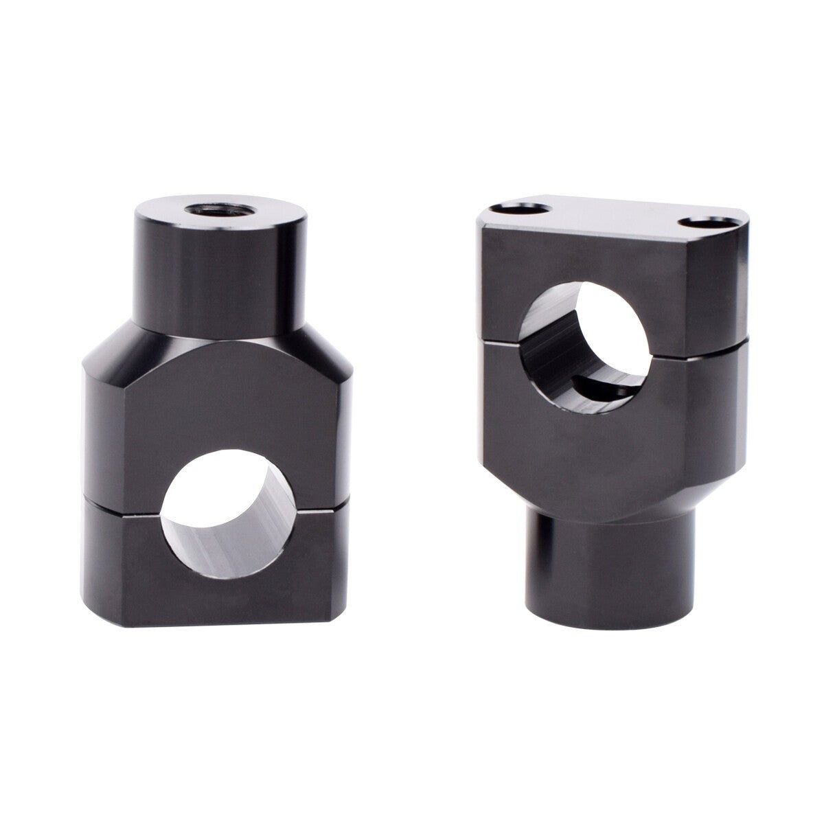1" 25mm CNC Handlebar Risers Mount Clamp For Harley Sportster Dyna Softail Honda
