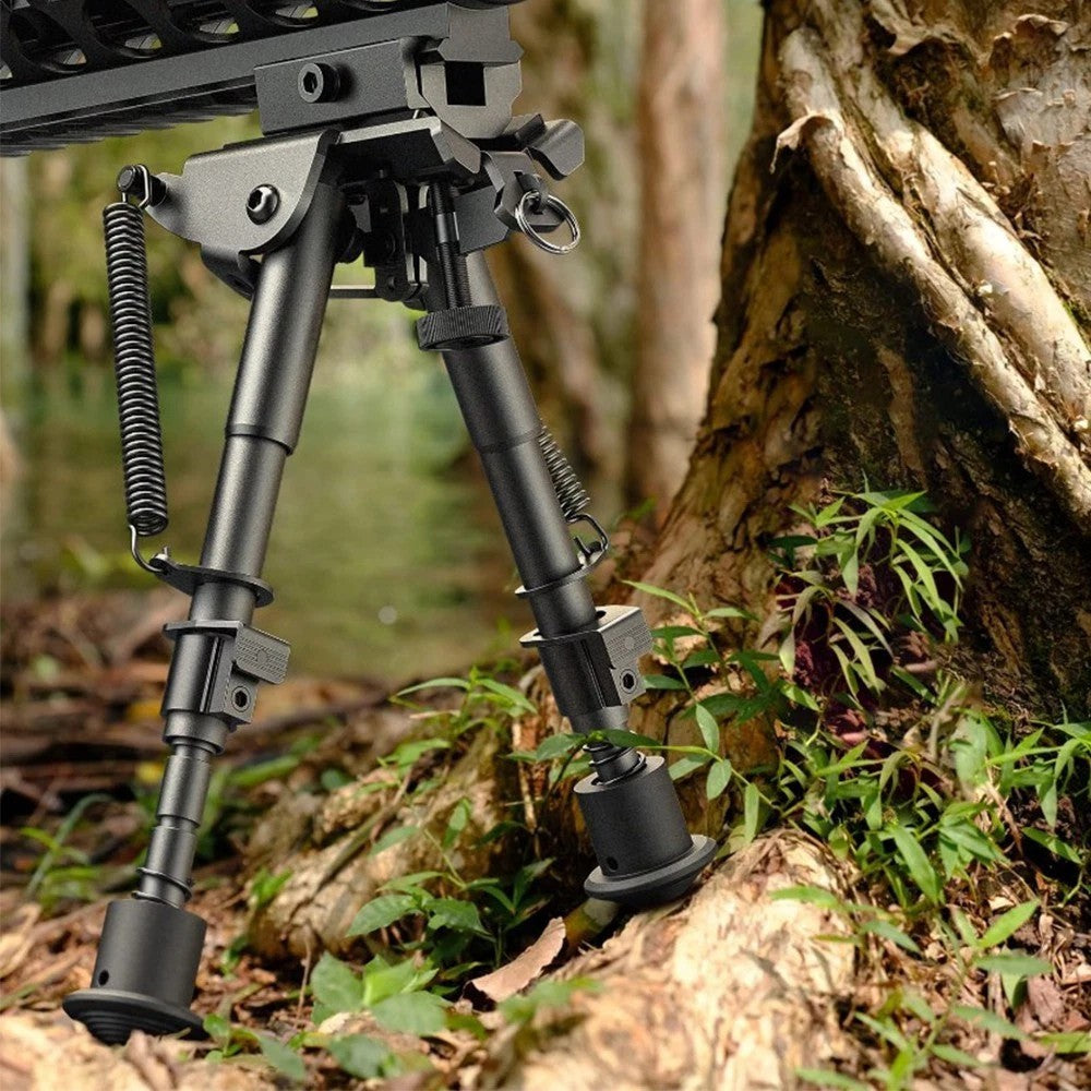 360°Swivel Sling Bipod Spring Picatinny Rail Tactical Bipod Mount Stud Air Rifle