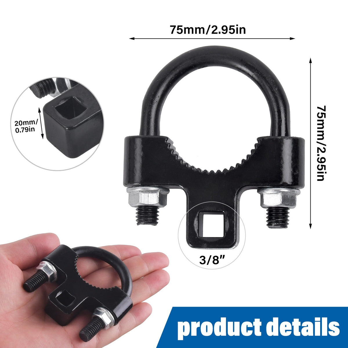 Inner Tie Rod Removal Tool 3/8 Inch Low Profile Tool Car Kit For Tie Rod End UK