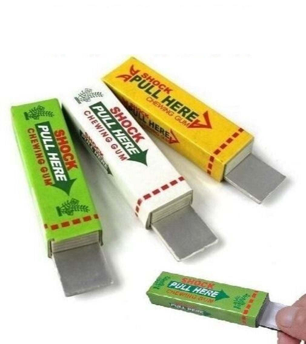 6 pcs Electric Shock Joke Chewing Gum Shocking Toy Gift Gadget Prank Trick Gag
