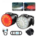 Super Bright Bike Light Set USB Rechargeable Bicycle Lights Waterproof Mountain