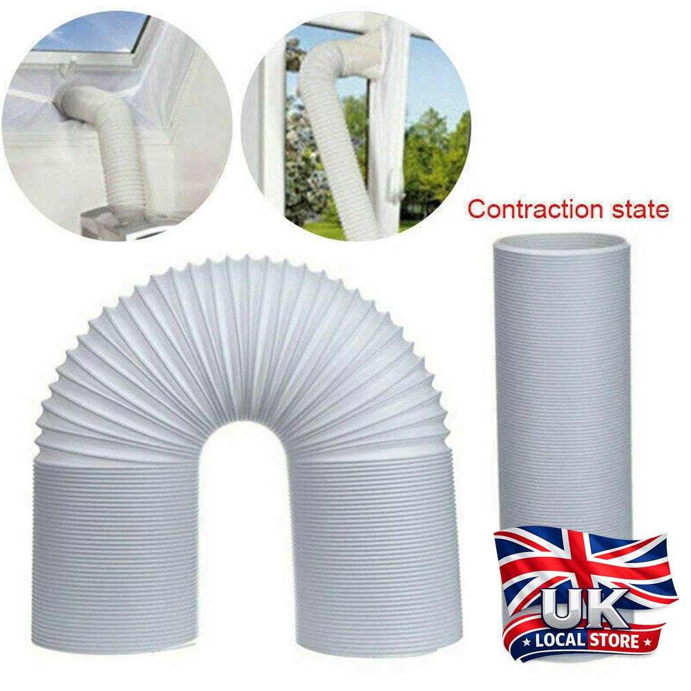 3M/3M/5M/6M Flexible Ø150mm Air Conditioner Exhaust Pipe Vent Hose Duct Outlet