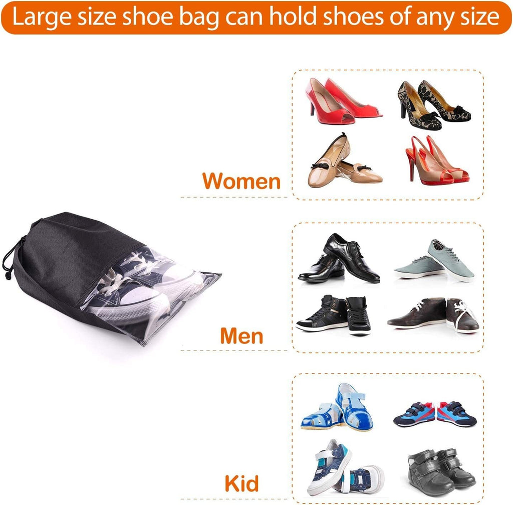 20x Large Portable Shoes Bag Travel Storage Pouch Drawstring Dust Bags Non-woven