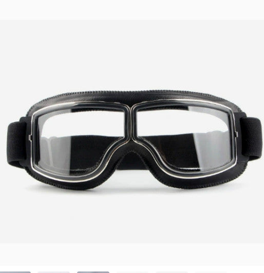 Motorcycle Windproof Goggles Old School Vintage Retro Motorbike Glasses Eyewear