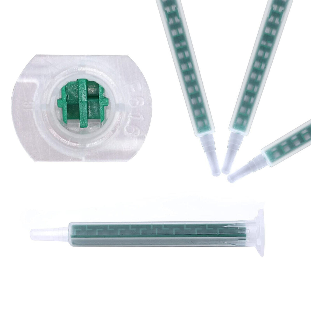 100 Pcs Static Mixer Epoxy Resin Mixing Tube Nozzles Syringe for AB Glue Gun UK