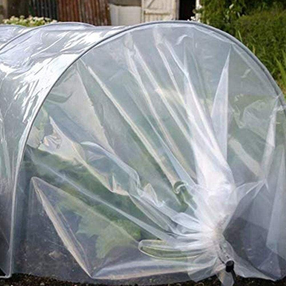 Heavy Duty Thick Clear Film Poly Tunnel Plastic Sheet Garden Greenhouse Cover UK