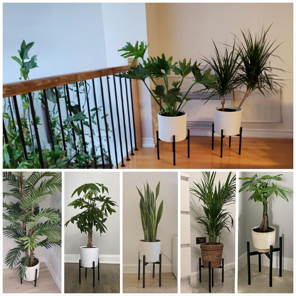 Adjustable Flower Pot Plant Stand Metal Indoor Outdoor Expandable Plant Holder