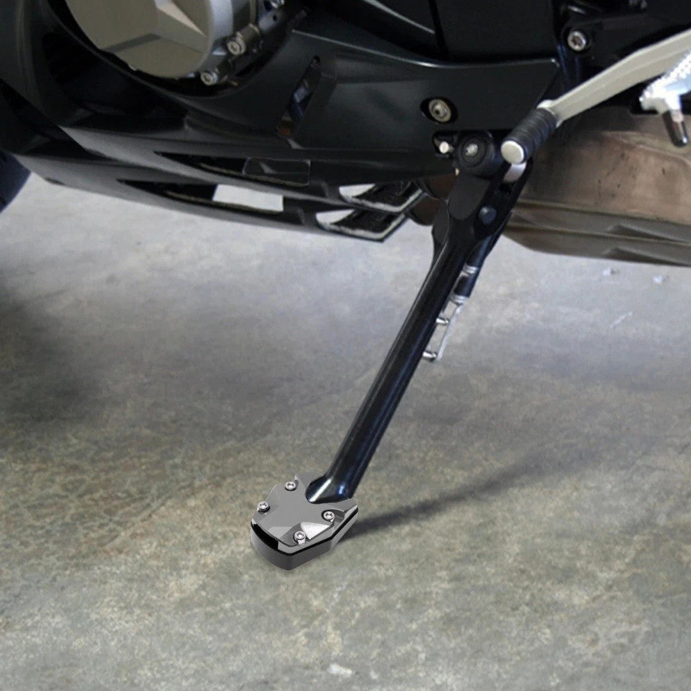 Kickstand Extender Foot Side Stand Extension Pad Support Plate Motorcycle Bikes