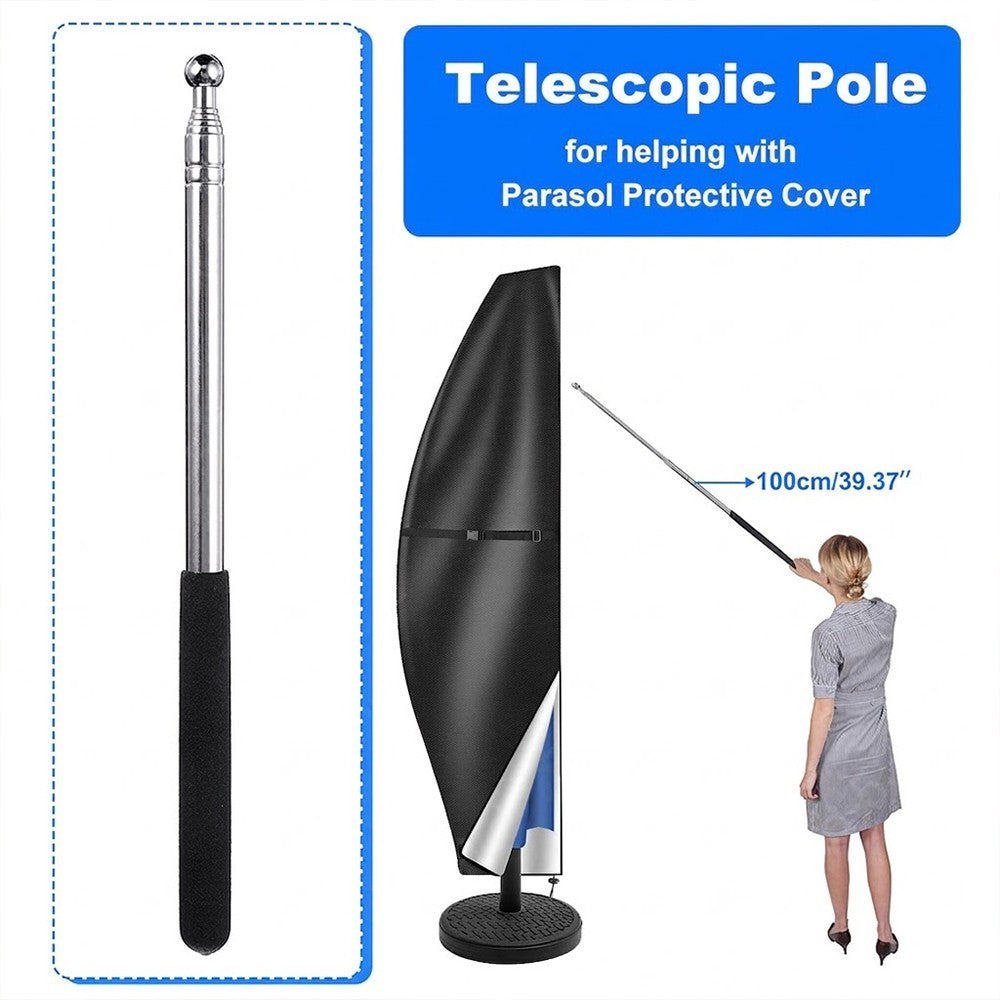 Outdoor Parasol Protective Cover Waterproof for 2M-4M Cantilever Banana Umbrella