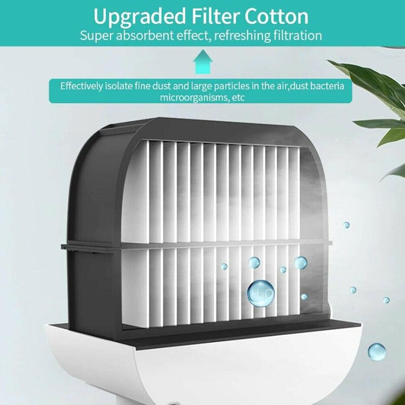 Portable Air Conditioner with LED Nightlight 3Speeds Small Air Cooler
