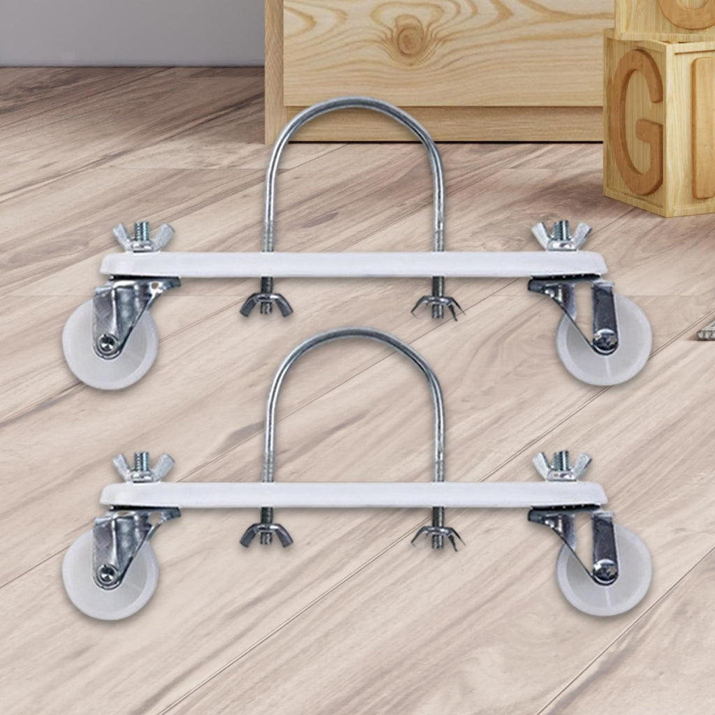 2Pcs Oil Filled Heater Caster Bracket with Wheels Spare Parts Smooth and Easy