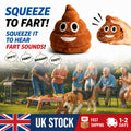 Funny Talking Poop Plush Toy,Makes Fart Sounds, Fake Poop Dog Toy for Kids & Dog