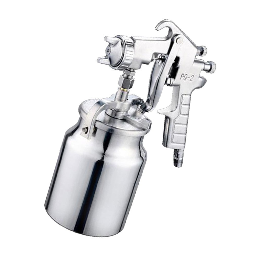 PQ-2 Heavy Duty Air Paint Spray Gun 1L Capacity Suction Feed Sprayer With Nozzle