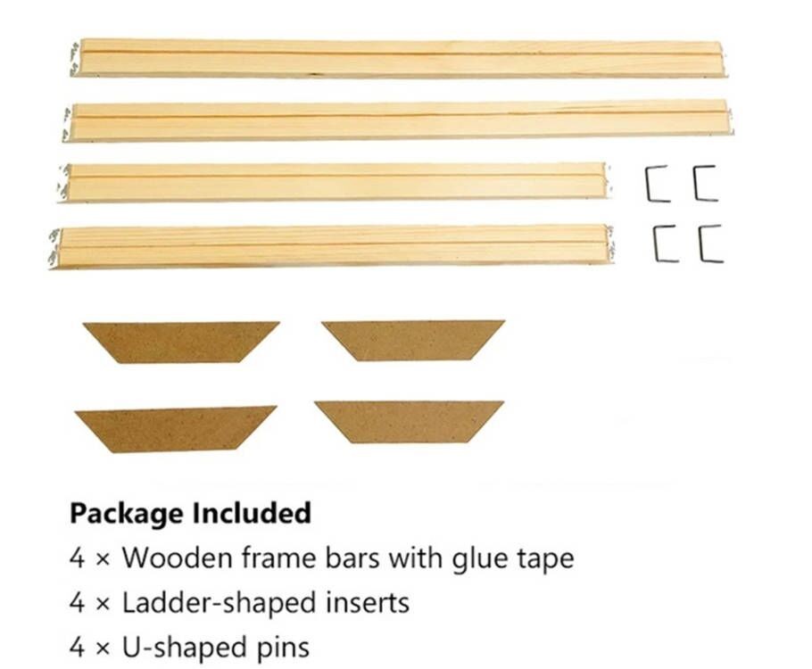 New 3 Sizes DIY Wooden Photo Frames Kit For Canvas Painting Art Stretcher Strip