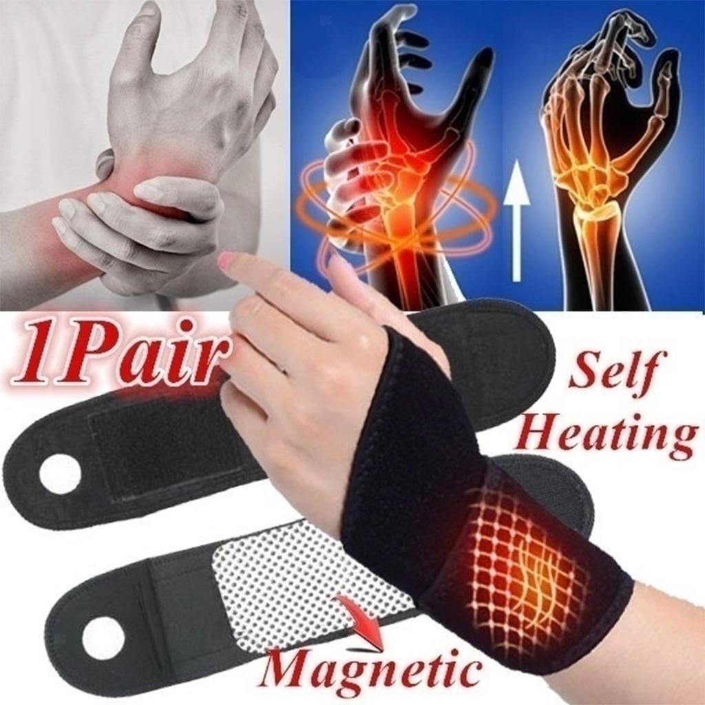 Pair Self Heating Wrist Support Strap Band  Wrist Brace/Hand Support