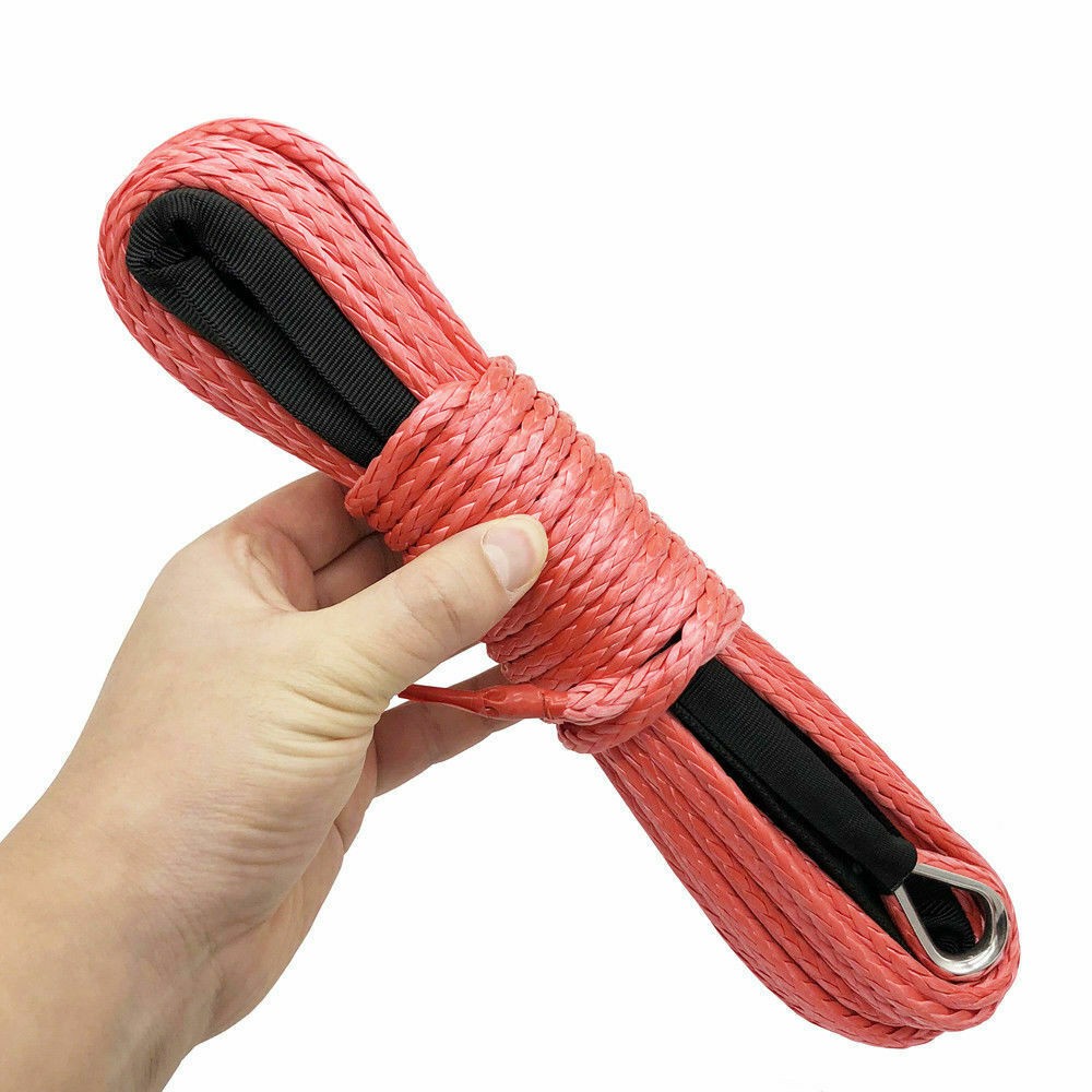 6MM x 15M Synthetic Winch Line Cable Rope 10000 LBS Universal for Car ATV UTV #F