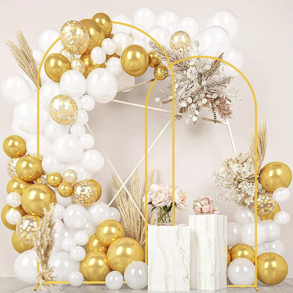 Large Wedding Arch Door Backdrop Stand Flower Display Frame Backdrop Metal Rack