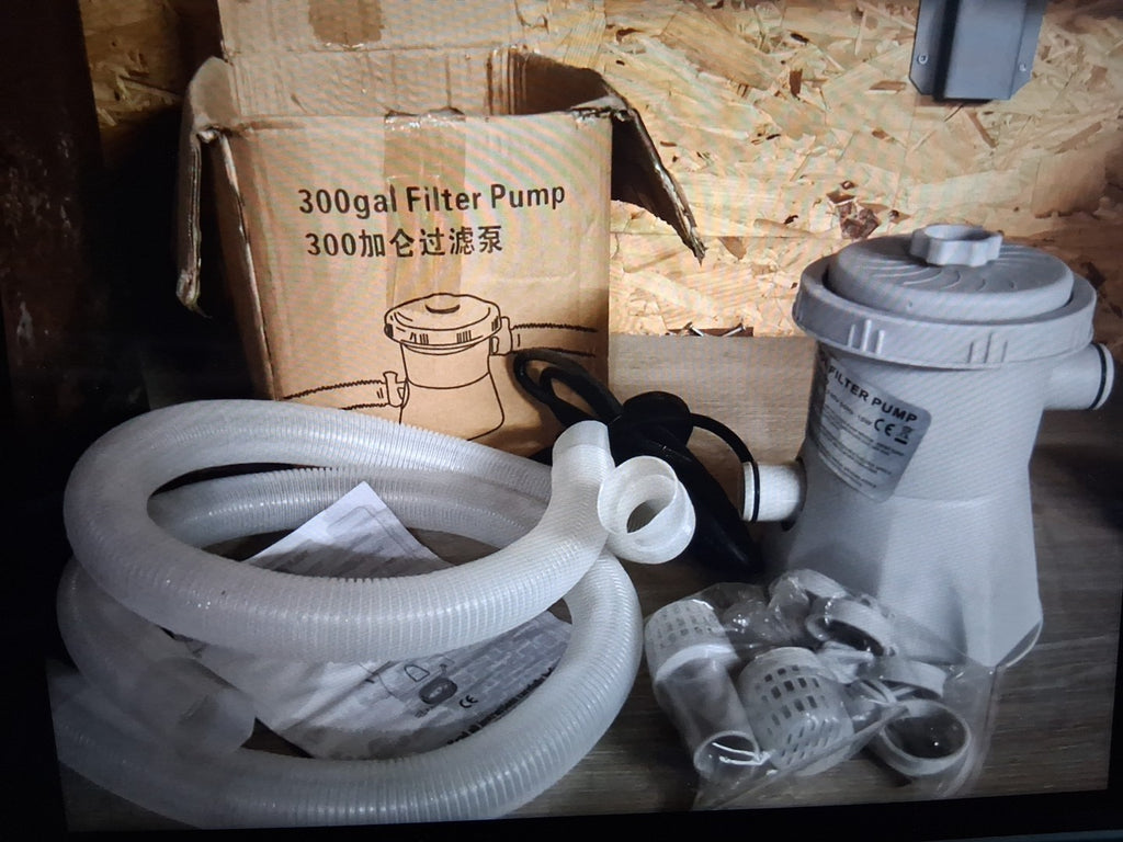 Electric Swimming Pool Filter Pump Set 300 Gallon Capacity UK