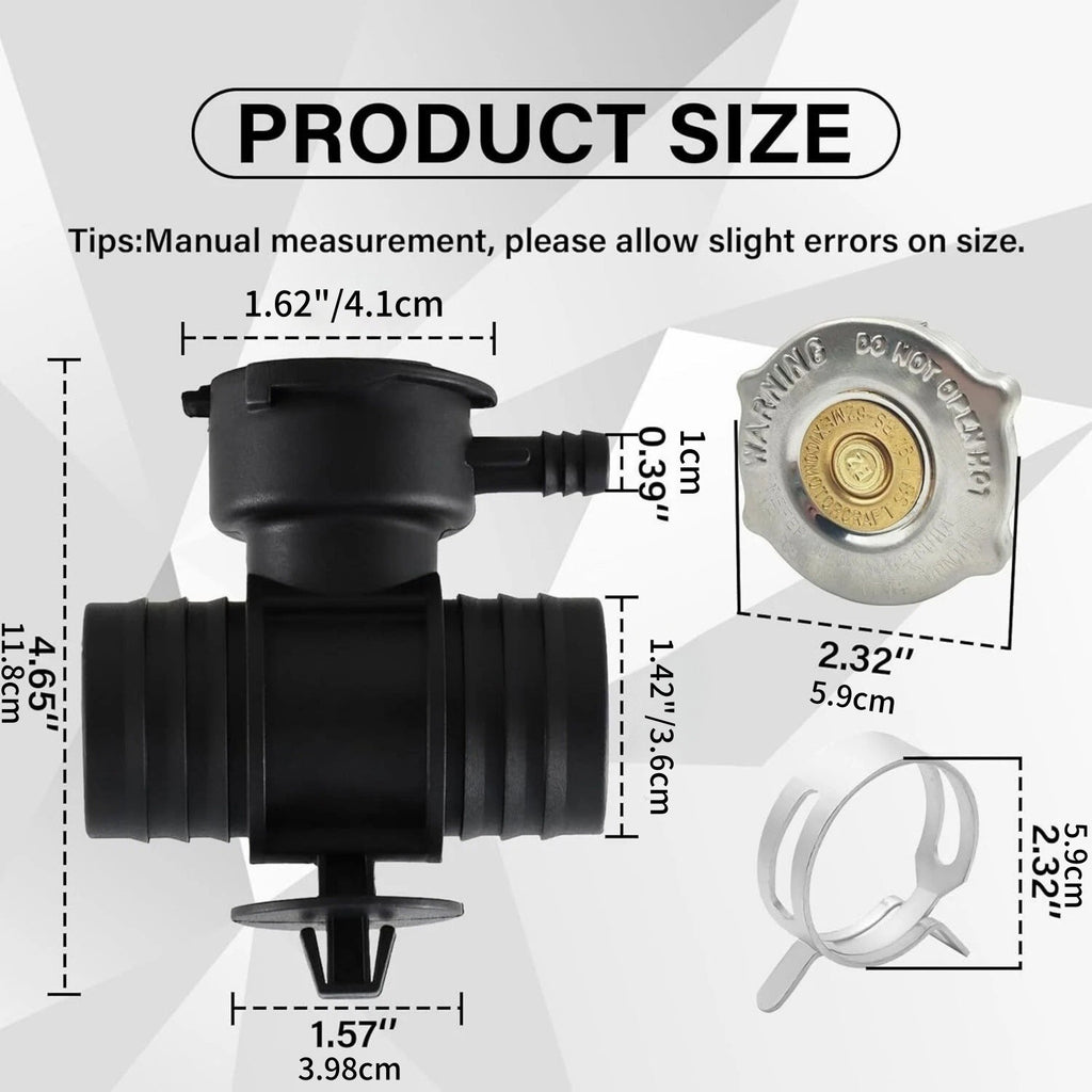 1× Coolant Filler Neck Replacement for Dodge Journey 2009-2018 Jeep Compass