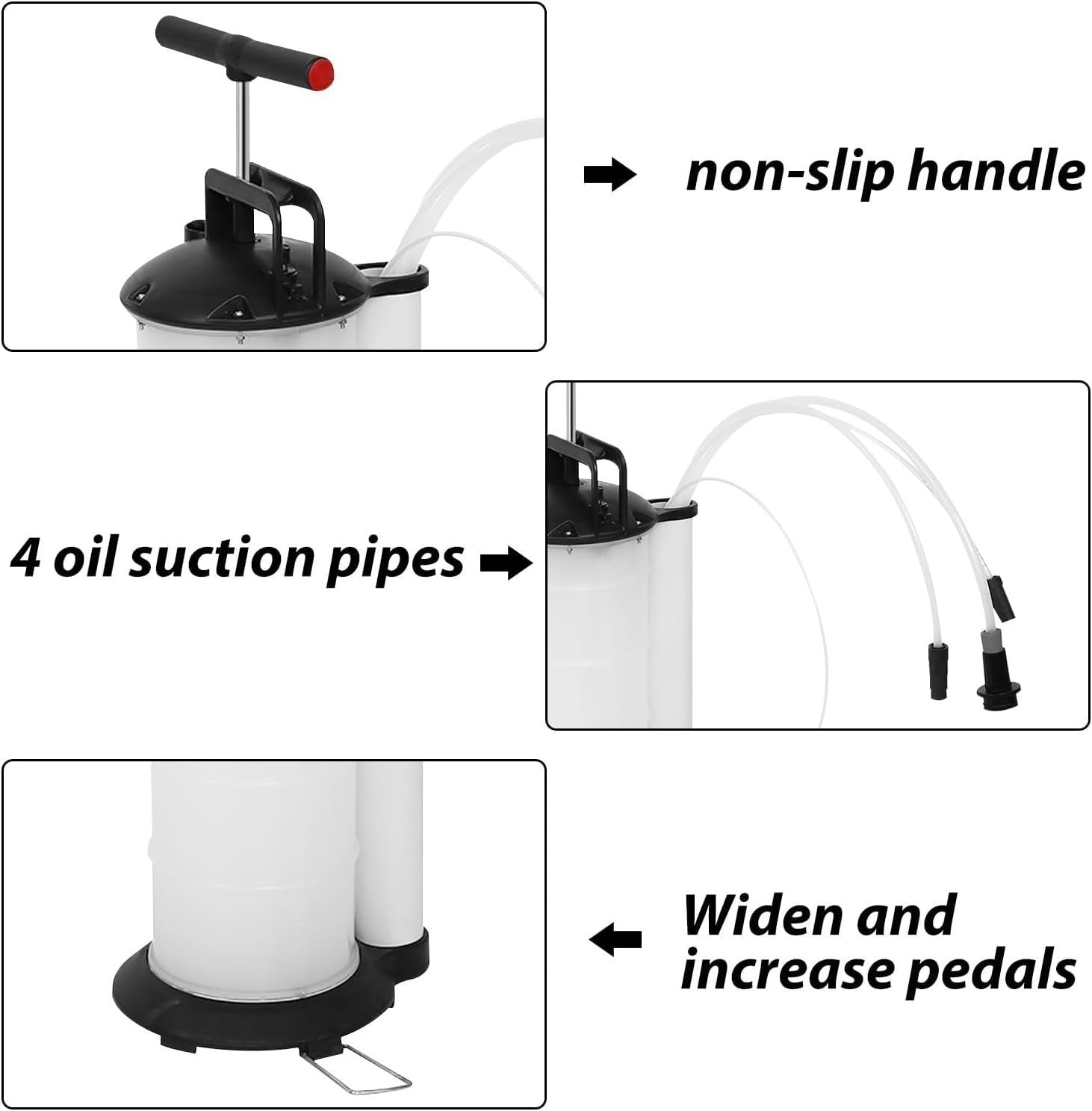 7L Manual Vacuum Oil Pump Fluid Extractor Suction Pump for Oil Fuel Brake Fluid