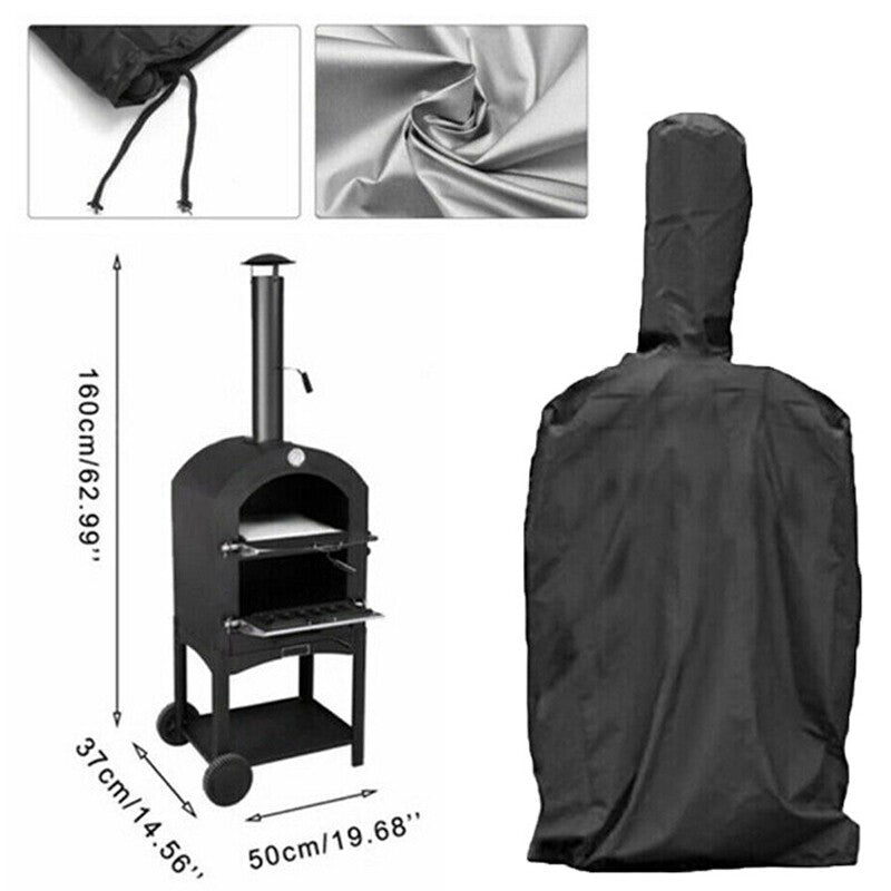 Heavy-Duty Outdoor Pizza Oven Cover Bread Oven BBQ Rain Dust Protector-Cover UK