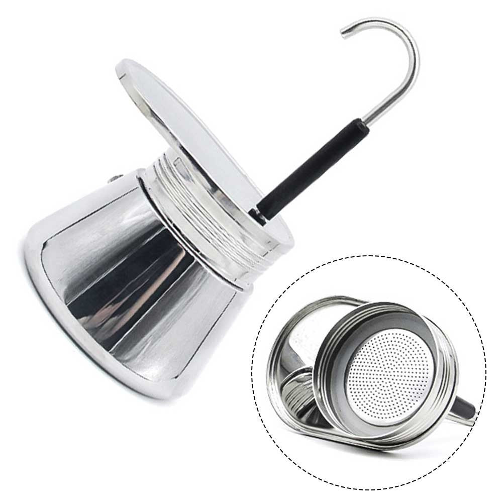 Easy and Quick to Brew Stainless Steel Coffee Maker for Espresso Lovers