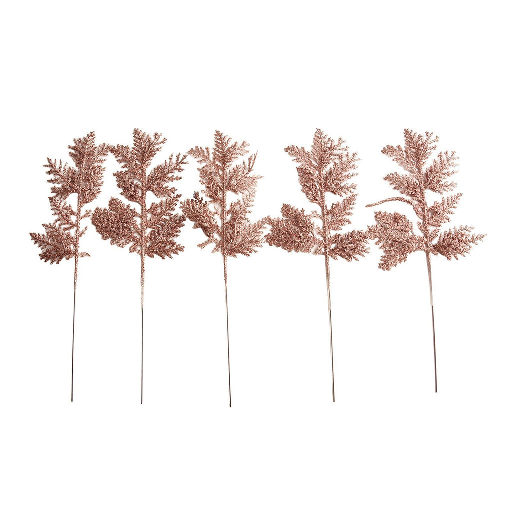 Artificial Leaves Garland Christmas Tree Decor 5pcs Rose Gold/Silver/Gold/Red