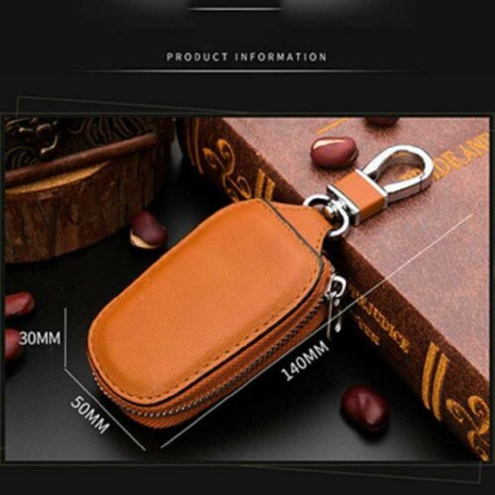 Pouch Purse Keys Organizer Zipper Car Keychain Covers Key Holder PU Leather