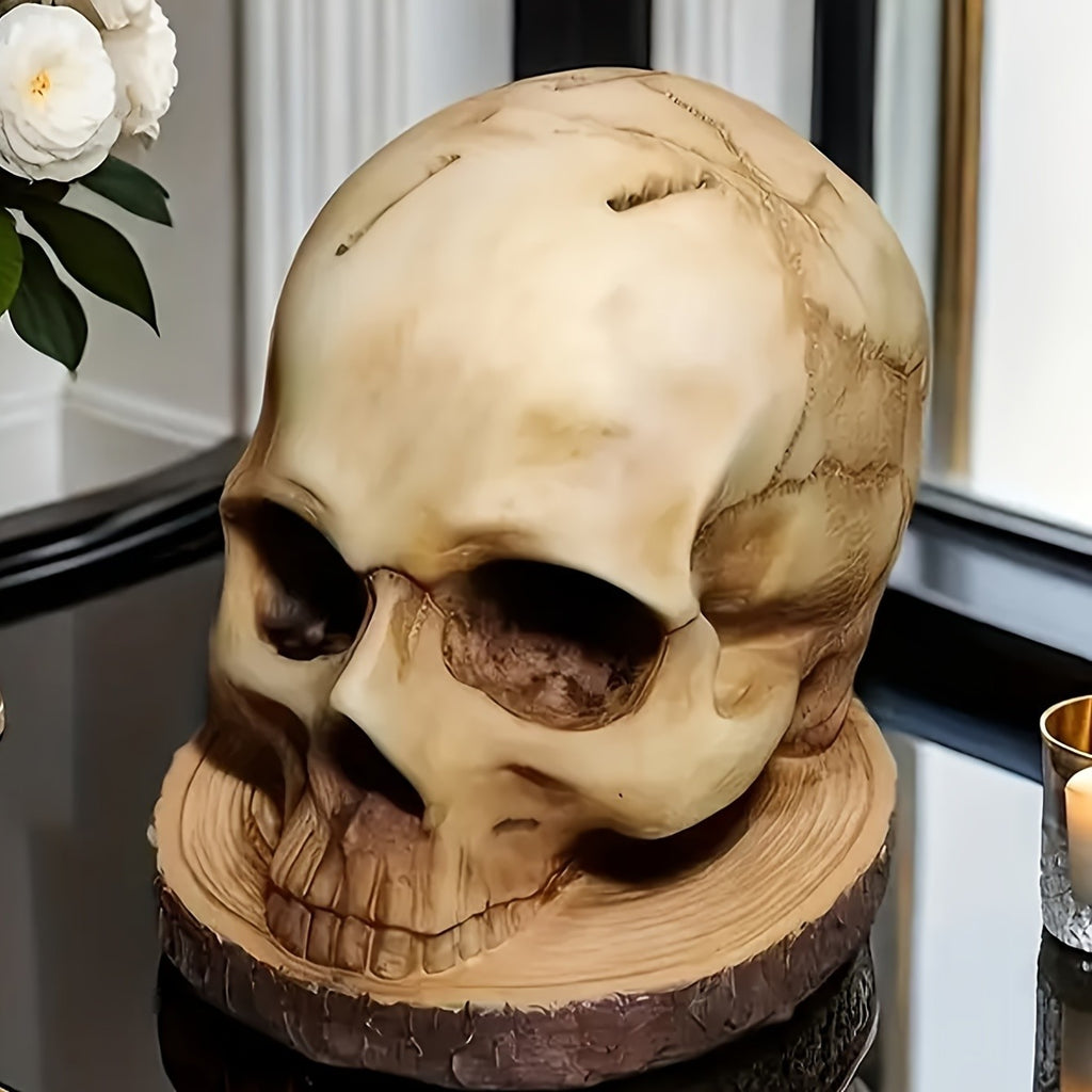 Skull Knife Holder For Kitchen Storage, Horror Kitchen Storage Head Rack Decor