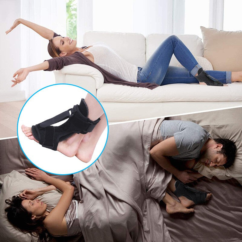 2*Adjustable Plantar Fasciitis Night Splint Brace Foot Drop Orthotic Injury