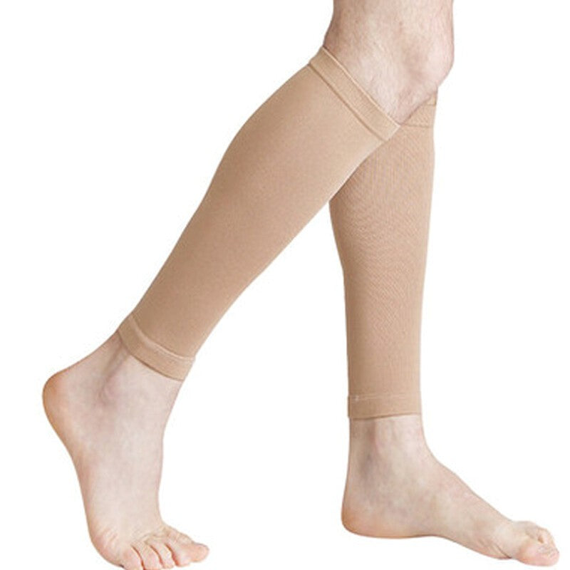 Knee Sleeve Leg Support Stockings Varicose Veins Calf Compression Brace Gym Sock