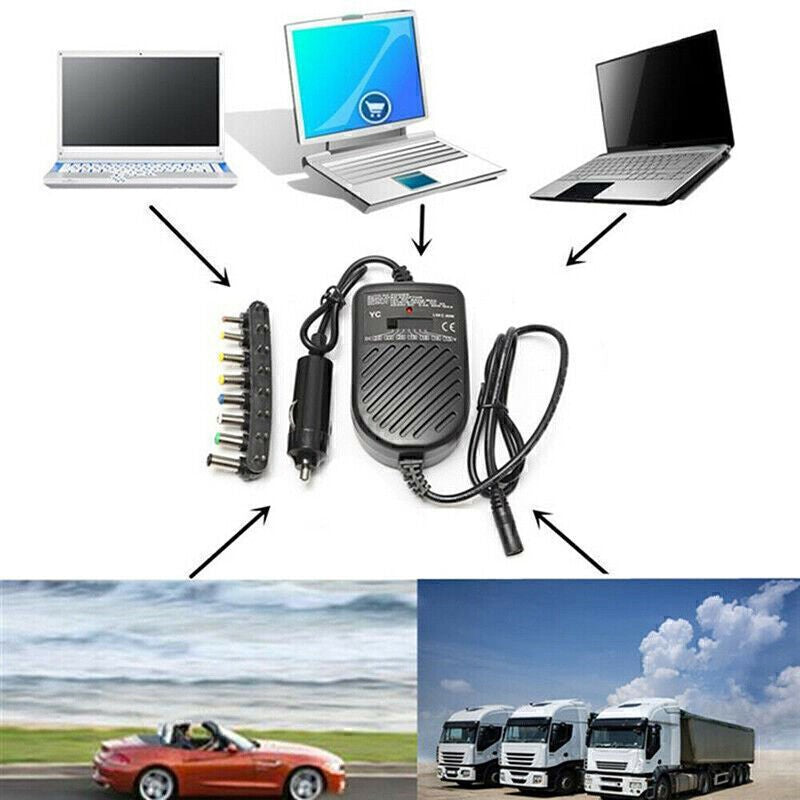 15V 80W Car Power Adapter Universal Charger for Laptop Notebook N4R7