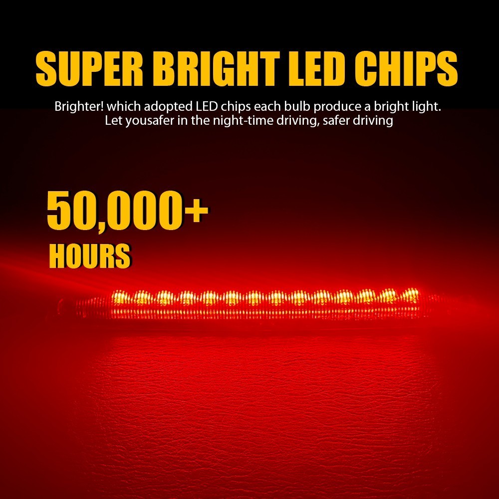 Rear High Level Third Brake Light For Ford Fiesta MK7 2008-13 Focus MK3 2012-15
