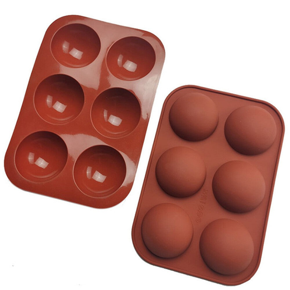 Semi Sphere Half Round Silicone Bakeware Mould Dome Chocolate Bombe Pan Baking