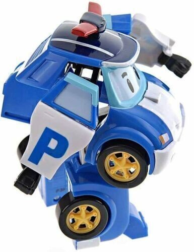 6Pcs Academy Robocar Toy Poli Roy Amber Robots Mark Bucky Transformers Robot Car