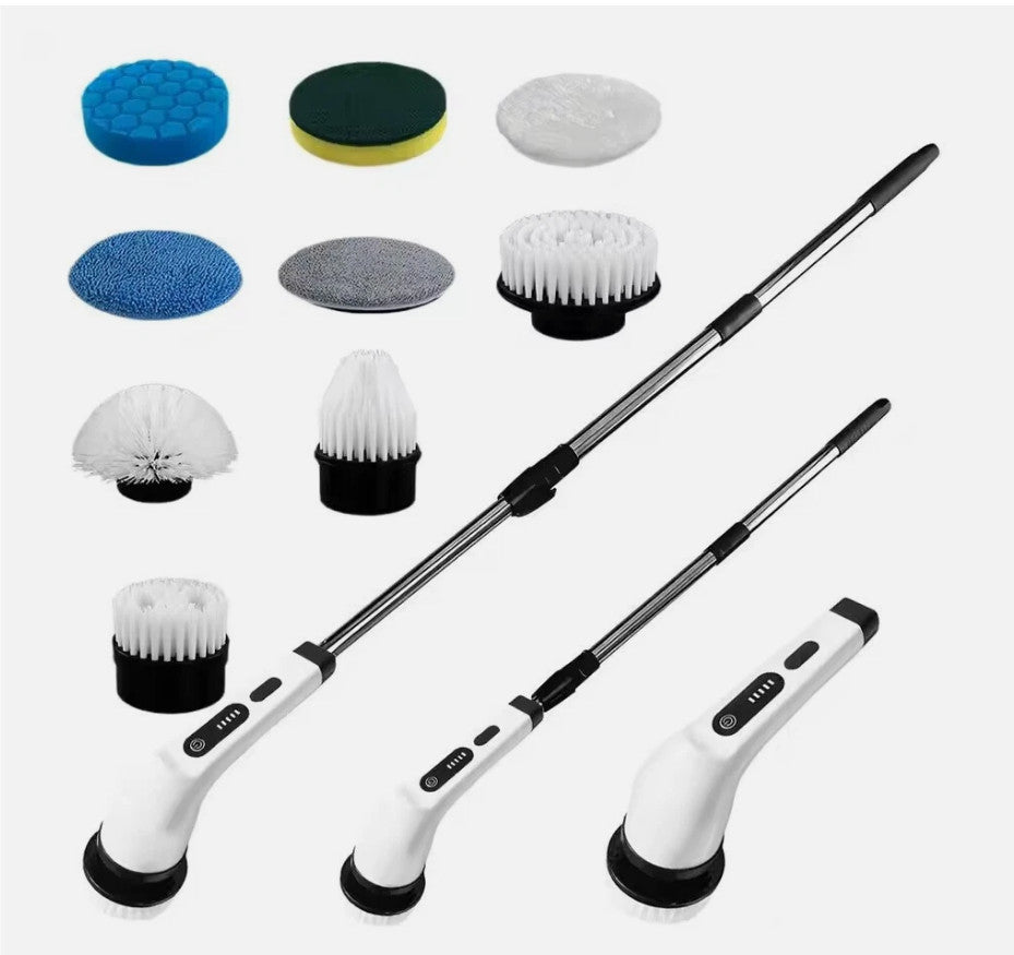 Bathroom Cordless Rotating Cleaning Brush 9IN1 Electric Spin Scrubber