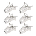 6pcs Bird Food Clips Stainless Steel Cage Clips Bird Cage Supply