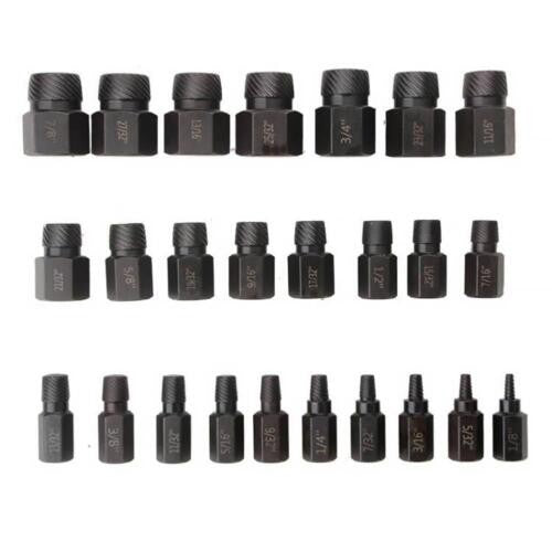 25PCS Easy Out Bolt Extractor Set, Multifunctional Stud Damaged Screw Extractor