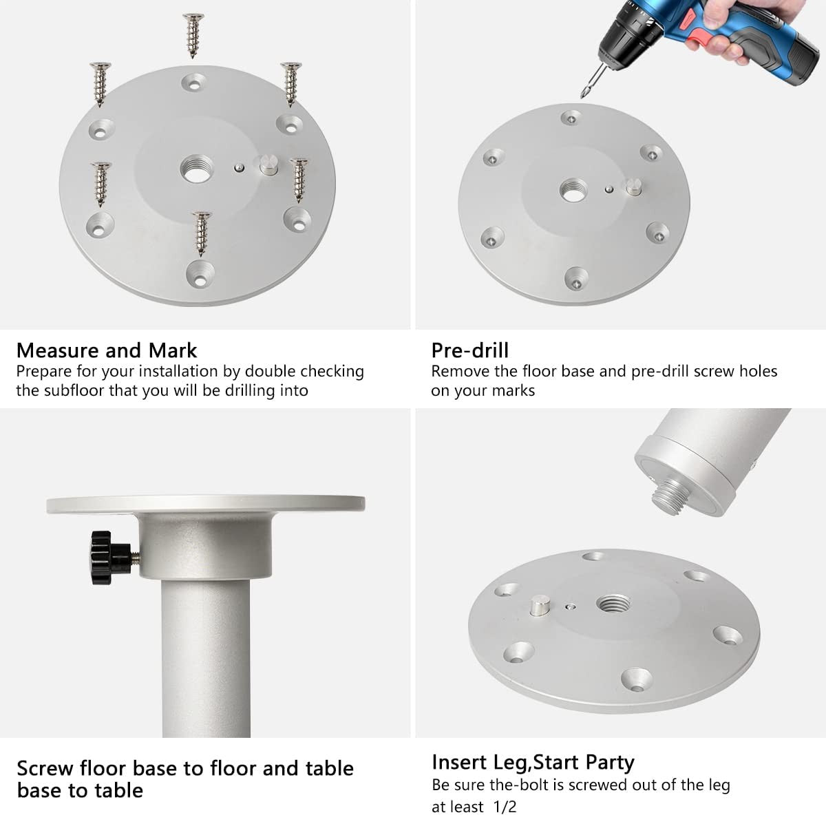 AluminumRV Marine Boat Caravan MotorhomeTable Pedestal Telescopic Furniture Leg*